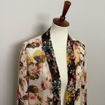 Cato Kimono Cardigan Duster Floral Oversized Lightweight Pink Black Yellow Photo 1
