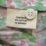 NWT CeliaB Oliver Midi in Watercolor Floral Stretch Cotton Tiered Shirt Dress XS Photo 7