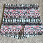 ZARA High Waist Geometric Shorts Photo 0