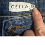 Cello  Split Hem Frayed Denim Jeans Size 13 Blue Seam Trendy Photo 4