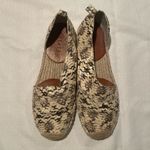 1. State  Dela Roccia Snake Embossed D’Orsay Leather Espadrille Flats 7.5 Womens Photo 1
