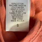 LA Made  Sleeveless Coral Ruched Muscle Tee Size Small Photo 5