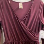 Faded Glory  Womens Midi Dress M Medium 8 10 Dark Purple Bust 38” NWT New Photo 3