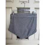 Unique Vintage Swim Black White Gingham High Waisted Ruched Bikini Bottoms Sz 1X Photo 1