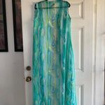Green marbled cover up cardigan duster size small‎ Photo 2