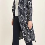 Chico's NWOT  TRAVELERS COLLECTION Pleated Printed Jacket Photo 2