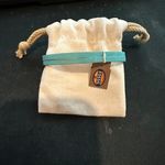 Fossil Leather Bracelet With Rhinestone Lock Charm Photo 3