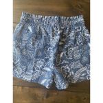 Joie  Shorts Lyocell Size Small blue elastic‎ waist tie front Photo 6