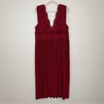 ASOS NWOT  Premium Lace insert Pleated Maxi Dress, Size 14 Photo 6