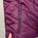 New Balance  Maroon Hooded Puffer Vest Photo 4