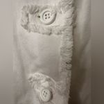 White Distressed Edge Jacket with Cowboy Boot Design Size L Photo 6