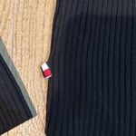 Tommy Hilfiger  black cotton long sleeve mock neck sweater size medium Photo 5