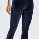 Fabletics NWT Emma Velvet Leggings Deep Navy High Waisted - Size XL (12/14) Photo 0