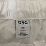NWT DSG Notched Woven Shorts Womens M White 100% Nylon Athleisure Clean Girl Size M Photo 5