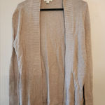 Studio Works  knitted tan cardigan size womens medium Photo 0