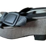 Pedro Garcia Donata wedge platform shoes 39 1/2 FIRM Black Size 8.5 Photo 4