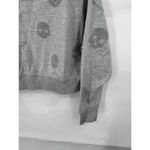 Olive & Oak Sherpa Skull Cropped Sweatshirt Women Small Silver Skater Goth Photo 5