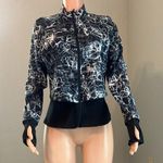 Spyder  Active GYM Womens Long Sleeve Full Zip Jacket Black White Size MEDIUM #70 Photo 0