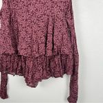 Altar'd State Altar’s State Ruffled Floral Tie Waist Romper Sz S Photo 3