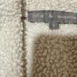 Lola & Sophie Cardigan Sweater Small Gray Open Front Suede RN#22535 Photo 3