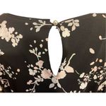 Karl Lagerfeld Women’s Black Multi-Color Floral Blouse With Trumpet Sleeves Size Photo 7