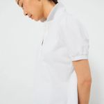 Tuckernuck White Pique Puff Sleeve Peggy Polo Photo 1