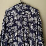 Active USA Active sz‎ M blue floral open kimono Photo 5
