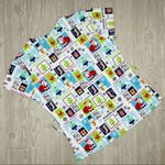 Cassandra O Christmas Santa and snowman nurse scrub top shirt sm pocket and tie Red Photo 1