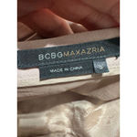 BCBGMAXAZRIA  Pink Pleated Mini Skirt Women Size 0 Lace Trim Photo 4