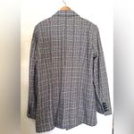 Anthropologie Maeve Blazer | Gray Plaid | Double-Breasted | Sz 2 | Relaxed Photo 2