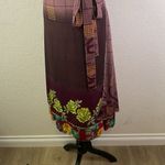 Mamta  Free Size Floral Patterned Reversible Wrap Skirt EUC Photo 1