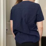 FIGS  Masaya Scrub Zip Up‎ Short Sleeve Shirt Jacket Sz XS in navy Photo 2