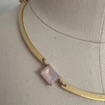 J. Crew Golden Metal/Crystal Choker Necklace NWT Photo 1