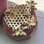 Anthropologie Paper Wasp Honeycomb Brooch Photo 1