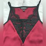 EXPRESS Women's Wine Lace Camisole Size S Photo 2