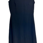 Loft  Solid Black Cap Sleeve‎ Midi Dress 0 Photo 0