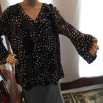East 5th Black/White circle Blouse Photo 4