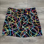 Loudmouth 16" Golf Skirt Black Multicolor Skort Size 8 Photo 2
