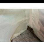 3.1 Phillip Lim  Sheer blous ruffle trim long sleeve ivory top size 2 Photo 5