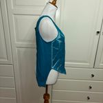 Free People Ginger Cut Work top in deep turquoise Photo 1