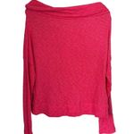 Caslon  Womens Sz M Pink 3-in-1 Cowl Neck Off Shoulder Knit Sweater Convertible Photo 4