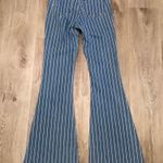 Cello  Bell Bottom Jeans Flare Blue White Stripe Size 3 Denim Photo 5