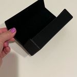 Furla authentic glasses case, hard shell, black, velour interior 6”x1.5”x2” Photo 3