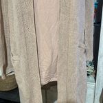 J.Jill Womens Petite Cardigan Light Pink Mesh Knit Linen Blend size Small Photo 2