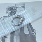 TK316 Stainless Steel Cubic Zirconia Heart Ring Size 5 Silver Photo 2