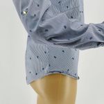 ZARA Basic "Roller Up" Striped Paisley Pullover Style Shirt Top - Size M - GUC Photo 14