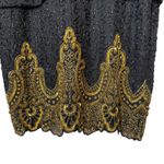 Night Vogue Vintage Silk Beaded Black Dress Evening Formal Occasion size Medium Photo 2