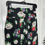 ZARA Cotton Floral High Waisted Tie Ankle Balloon Pants size XS Extra Small Photo 4