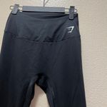 Gymshark Black Waist Support Leggings Mid Rise Soft Athleisure Size Medium Photo 3