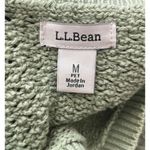 Vintage LL Bean Women’s Size M Knitted Mint Green Sweatshirt Crew Neck Sweater Size M Photo 6